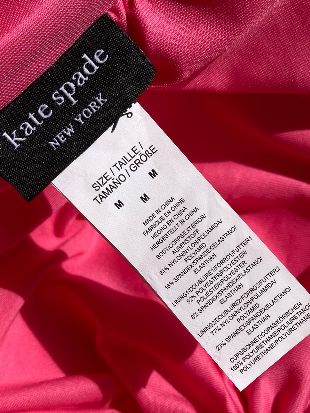 NWT Kate Spade Black One Piece Swimsuit Colorful Fruit Print Bathing Suit - Picture 12 of 16